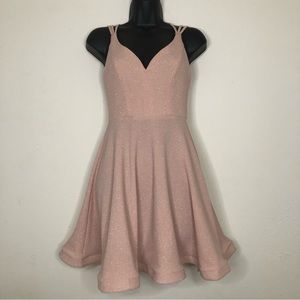 B Darlin Pale Pink Skater Dress - Size 5/6